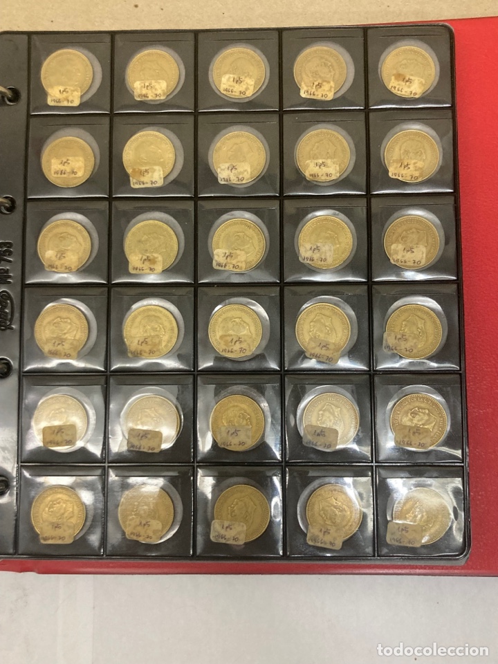 Monedas Franco: 30 monedas de una peseta 1966 E70 - Foto 1