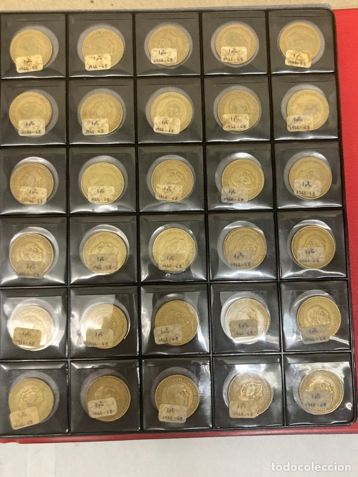 Monedas Franco: 30 monedas de una peseta 1966 E67 - Foto 1