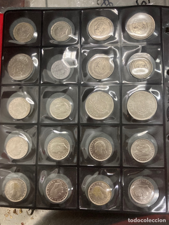 Monedas Franco: 20 monedas de 50,25,5,1 pesetas 1944,1957 E60 E71 E58 E68 E59,1975 E80 ,1980 E80 - Foto 7