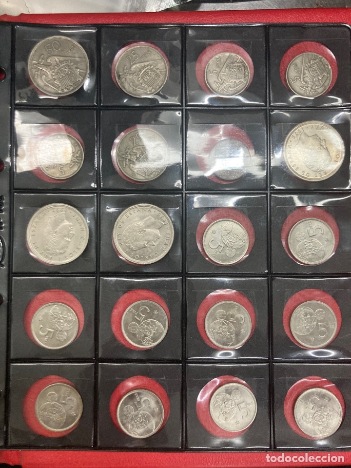 Monedas Franco: 20 monedas de 50,25,5,1 pesetas 1944,1957 E60 E71 E58 E68 E59,1975 E80 ,1980 E80 - Foto 1