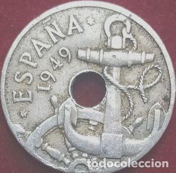 Monedas Franco: moneda 50 centimos espana 1949 ancla - Foto 1