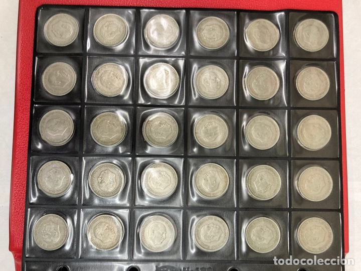 Monedas Franco: 29 monedas de cinco pesetas 1957 E61 E62 E64 E65 E66 - Foto 5