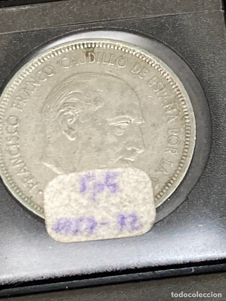 Monedas Franco: 30 monedas de 5 pesetas 1957 E72 - Foto 3
