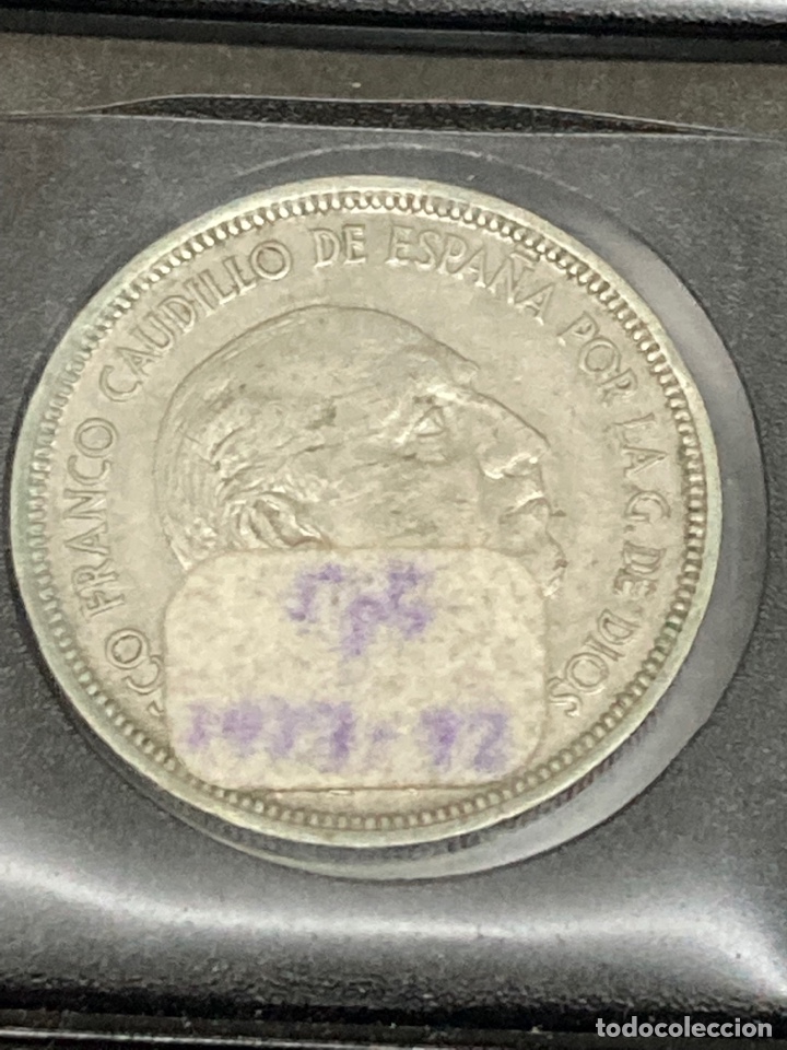 Monedas Franco: 30 monedas de 5 pesetas 1957 E72 - Foto 4