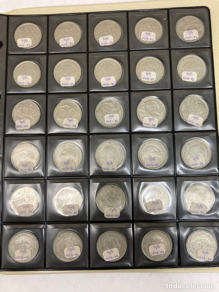 Monedas Franco: 30 monedas de 5 pesetas 1957 E72 - Foto 1