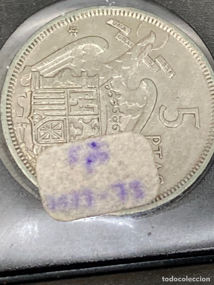 Monedas Franco: 30 monedas de 5 pesetas 1957 E73 - Foto 4