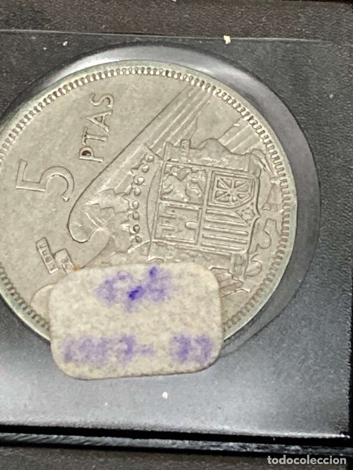 Monedas Franco: 30 monedas de 5 pesetas 1957 E73 - Foto 5