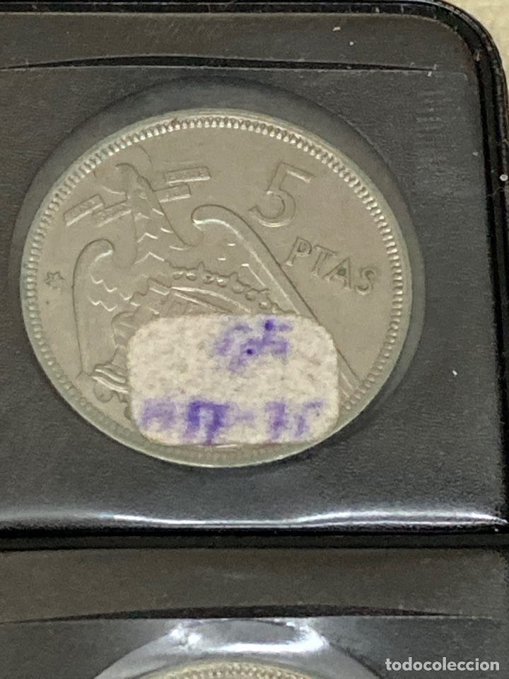 Monedas Franco: 30 monedas de 5 pesetas 1957 E75 - Foto 5