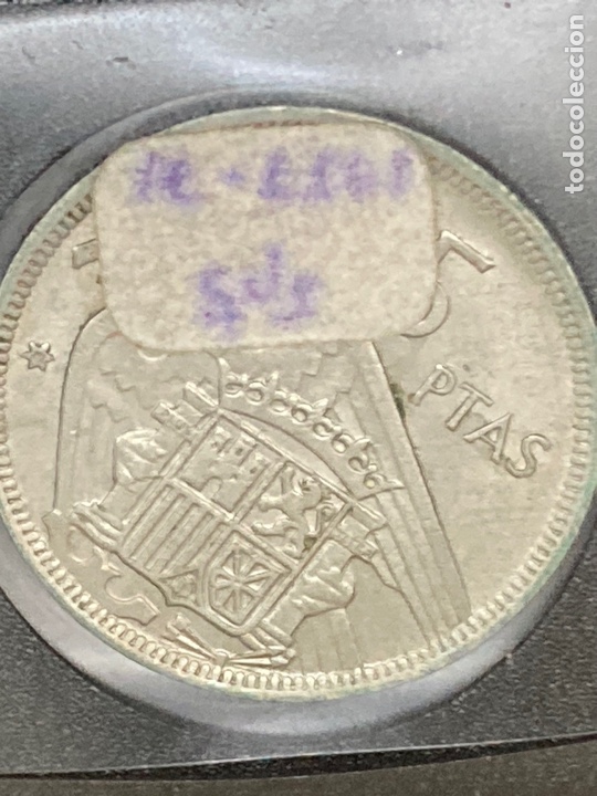 Monedas Franco: Moneda de 5 pesetas 1957 E71 - Foto 3