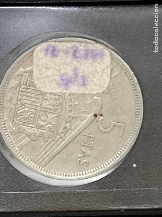 Monedas Franco: Moneda de 5 pesetas 1957 E71 - Foto 4