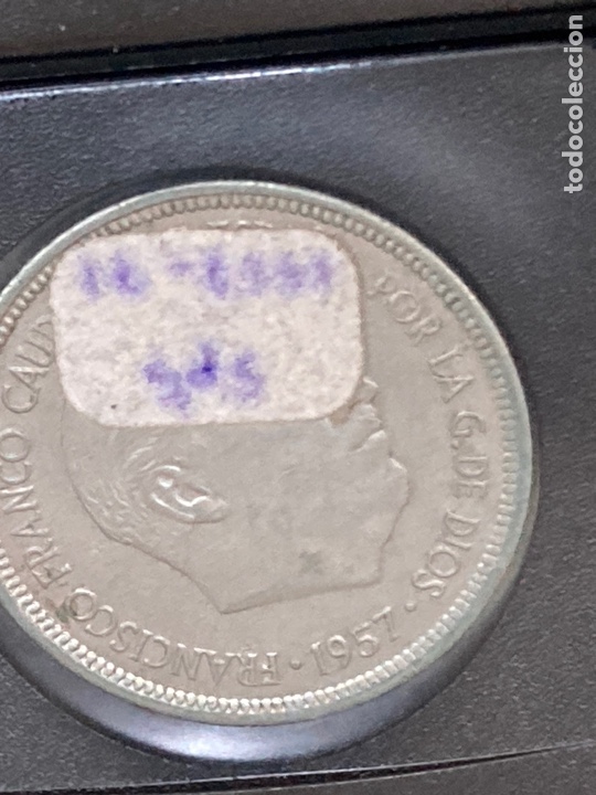 Monedas Franco: Moneda de 5 pesetas 1957 E71 - Foto 5