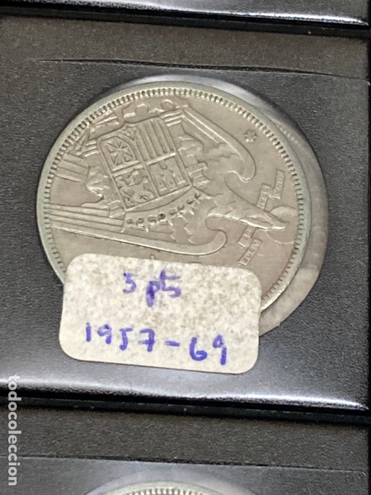 Monedas Franco: 28 monedas de 5 pesetas 1957 E69 - Foto 2