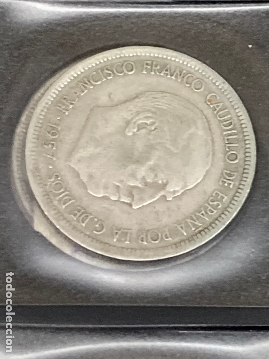 Monedas Franco: 28 monedas de 5 pesetas 1957 E69 - Foto 7