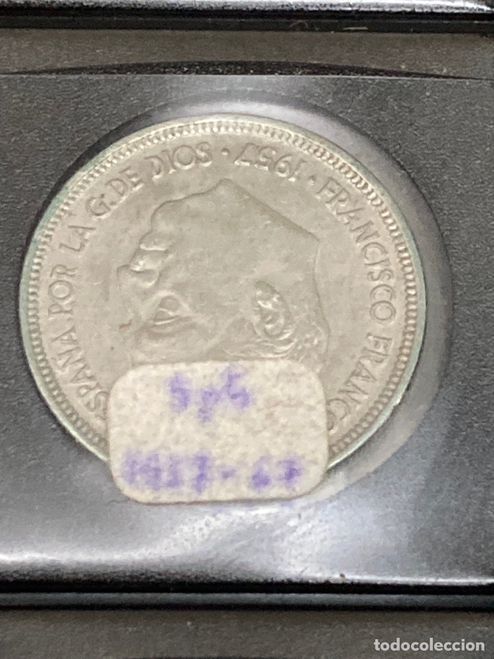 Monedas Franco: 30 monedas de 5 pesetas 1957 E68 E67 - Foto 3