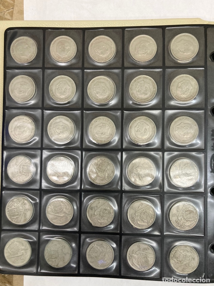 Monedas Franco: 30 monedas de 5 pesetas 1957 E68 E67 - Foto 5