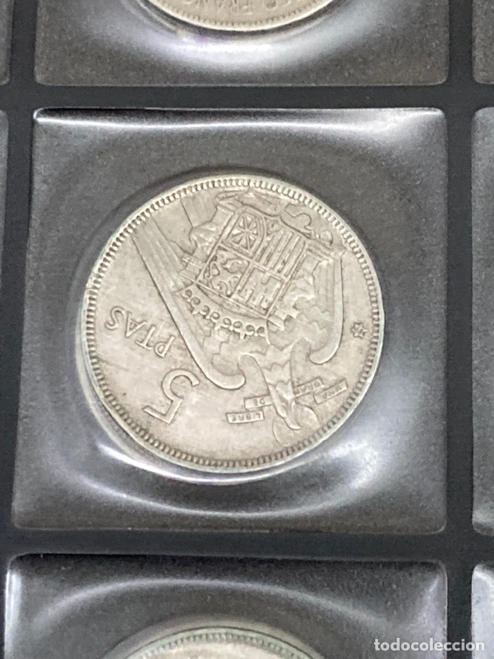 Monedas Franco: 30 monedas de 5 pesetas 1957 E68 E67 - Foto 6