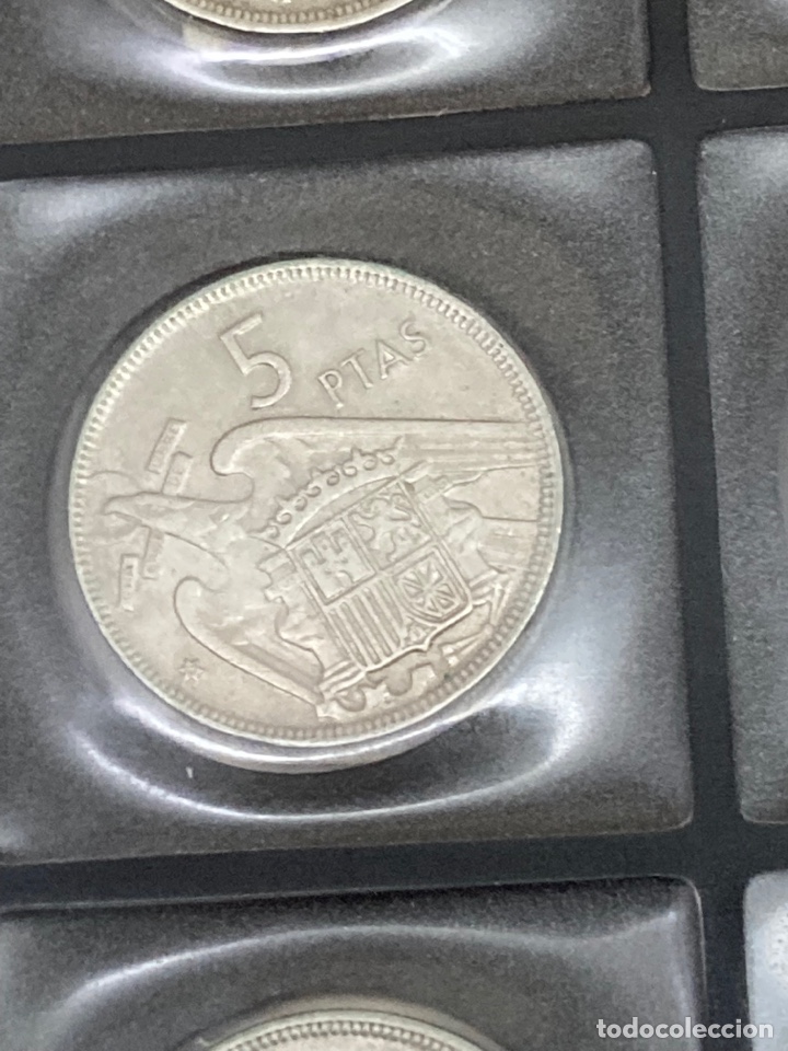 Monedas Franco: 30 monedas de 5 pesetas 1957 E68 E67 - Foto 7