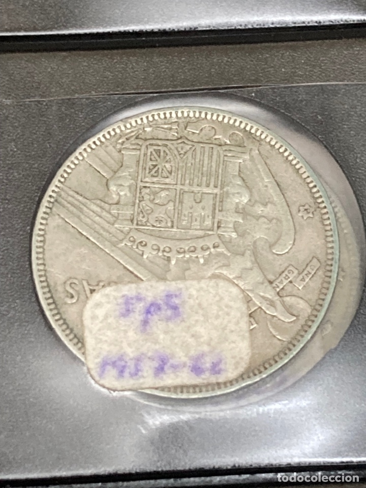 Monedas Franco: 30 monedas de 5 pesetas 1957 E61 E62 - Foto 2