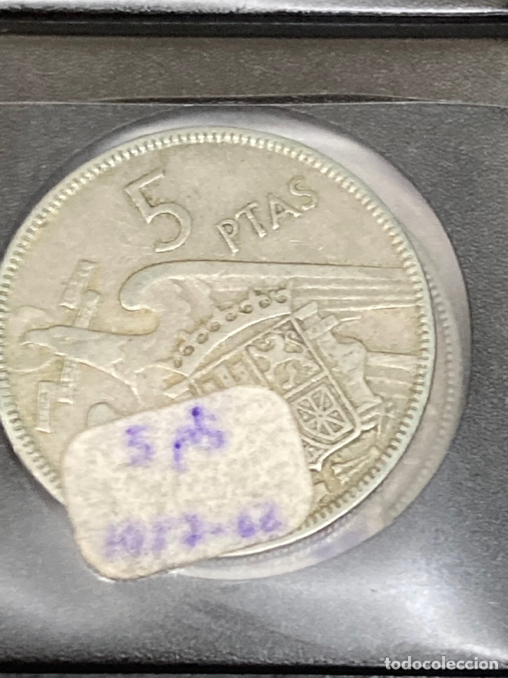 Monedas Franco: 30 monedas de 5 pesetas 1957 E61 E62 - Foto 4