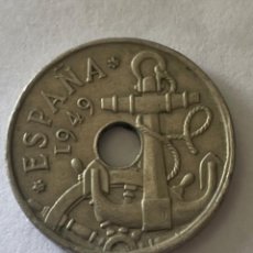 Monedas Franco: MONEDA DE 50 CENTIMOS AÑO 1949*62 TARIFA PLANA DE GASTOS PARA MONEDAS SUELTAS. Lote 341511948