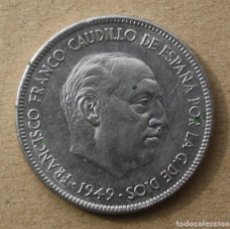 Monedas Franco: 5 PESETAS 1949 * 50. Lote 341896768
