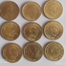 Monedas Franco: SERIE COMPLETA DE 1 PTA DE 1966..*67,68,69,70,71,72,73,74 Y 75...SIN CIRCULAR..... LA DE LAS FOTOS. Lote 341897743