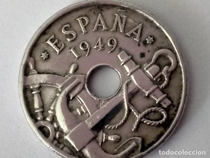Monedas Franco: Moneda espa&ntilde;ola 50 c&eacute;ntimos 1949✴52 - Foto 1