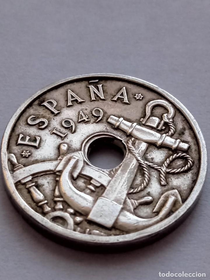Monedas Franco: Moneda espa&ntilde;ola 50 c&eacute;ntimos 1949✴53 - Foto 1