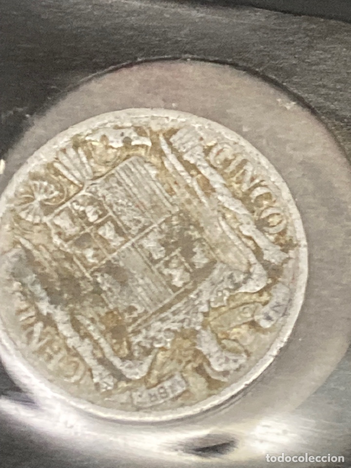 Monedas Franco: 15 monedas cinco cents 1945 - Foto 2