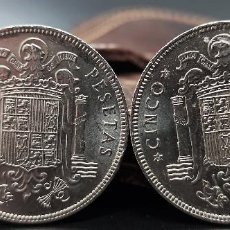 Monedas Franco: ESPAÑA 5 PESETAS 1949*19-49 Y 1949*19-50 (DOS MONEDAS) SIN CIRCULAR - 0011. Lote 344115783