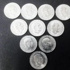 Monedas Franco: ESPAÑA, LOTE 10 MONEDAS DE 50 CÉNTIMOS 1966*19-68 SIN CIRCULAR (10 MONEDAS) 0012. Lote 344131973