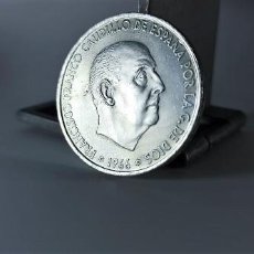 Monedas Franco: ESPAÑA, 100 PESETAS 1966*1969 PALO CURVO - SIN CIRCULAR - PLATA - 0018. Lote 344145253