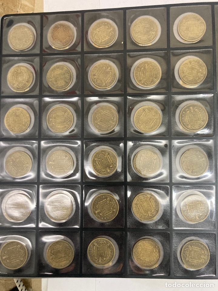 Monedas Franco: 30 monedas de una pesetas 1963 E63 - Foto 6