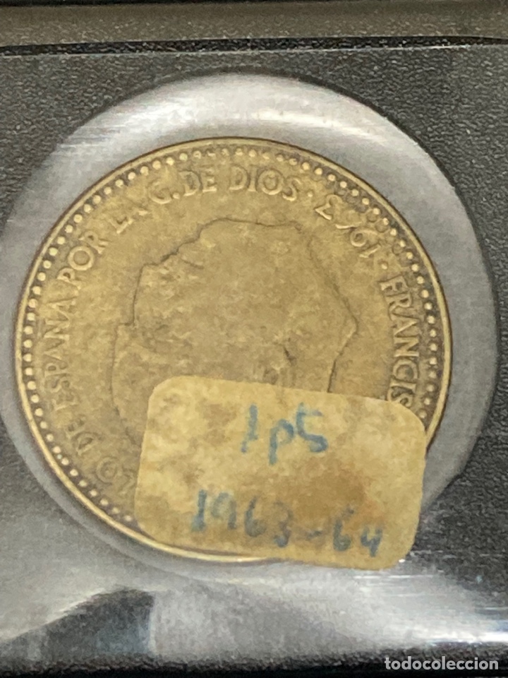 Monedas Franco: 30 monedas de una pesetas 1963 E64 - Foto 4