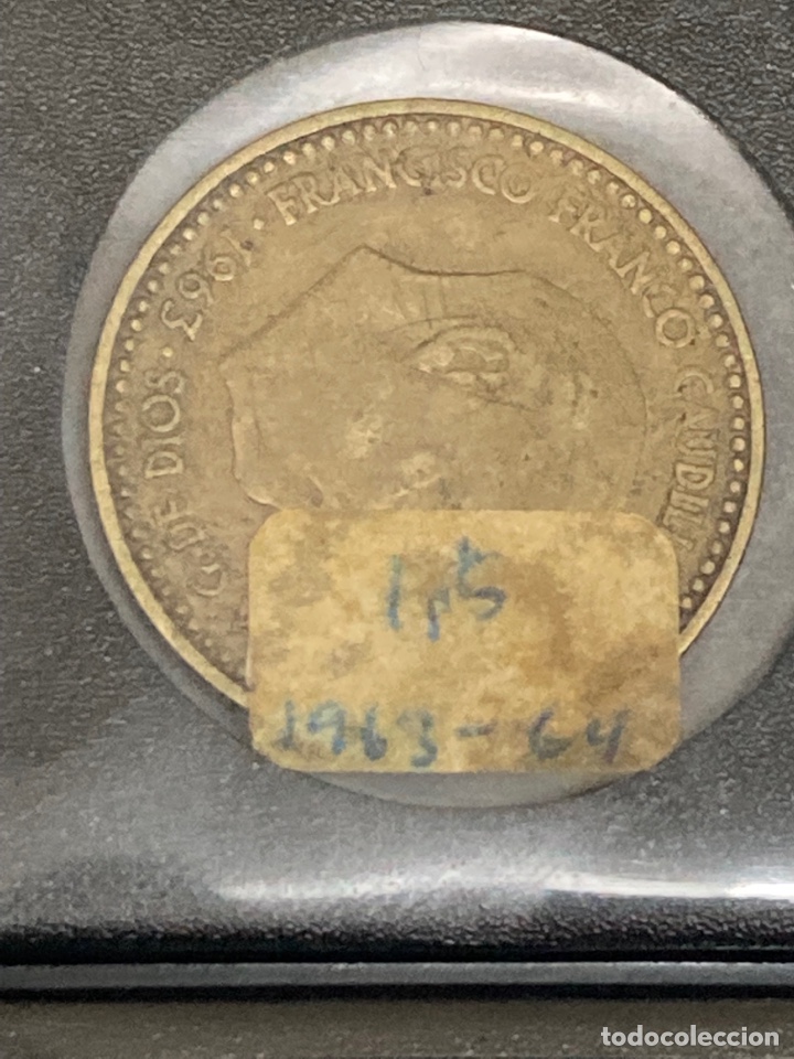 Monedas Franco: 30 monedas de una pesetas 1963 E64 - Foto 5
