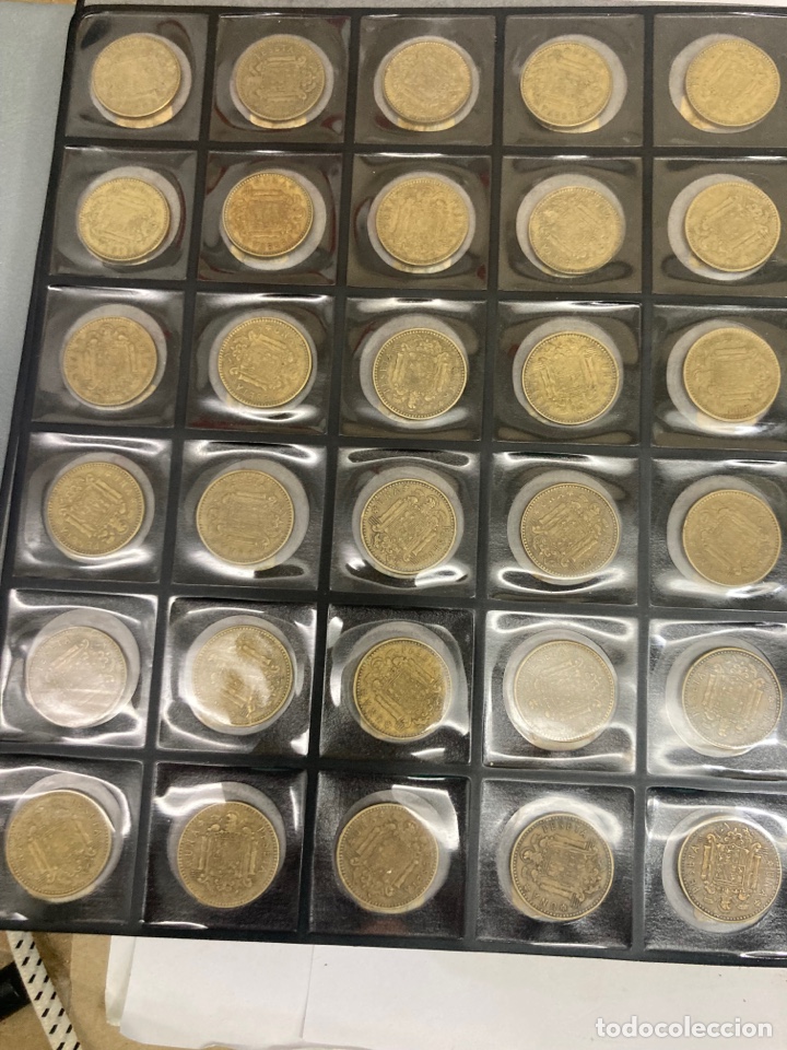 Monedas Franco: 30 monedas de una pesetas 1963 E64 - Foto 6