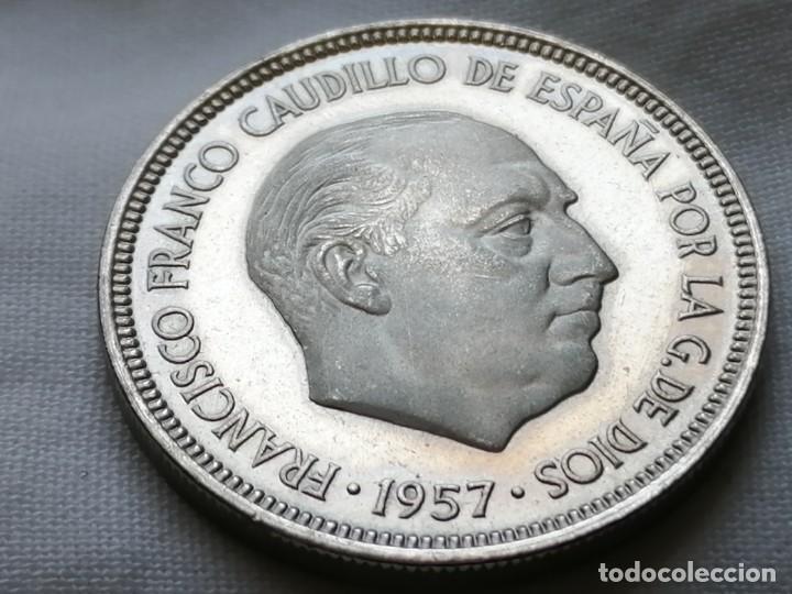 Monedas Franco: 5 PESETAS 1957/ 73 PROOF - Foto 1