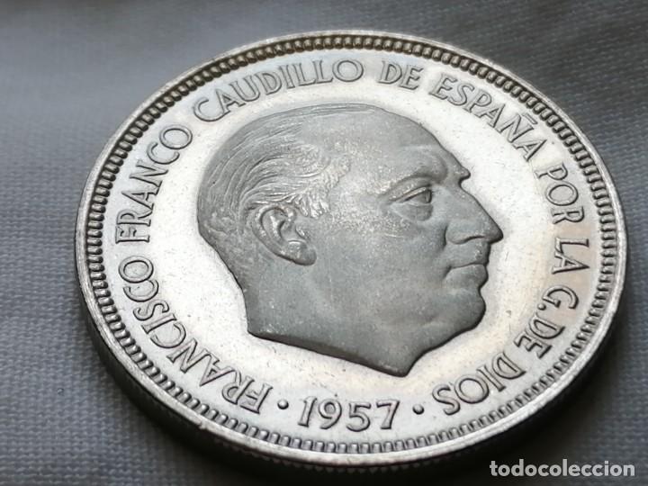 Monedas Franco: 5 PESETAS 1957/ 73 PROOF - Foto 4