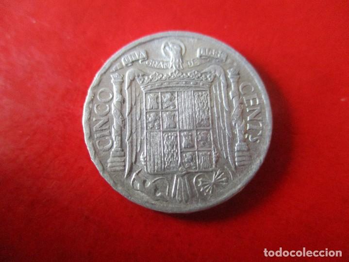 Monedas Franco: Estado Espa&ntilde;ol. 5 centimos 1953 - Foto 2