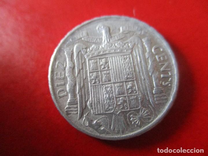 Monedas Franco: Estado Espa&ntilde;ol. 10 centimos 1945 - Foto 2
