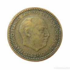 Monedas Franco: 1 PESETA DE 1963 ESTRELLA 67. ESCASA.. Lote 346964223