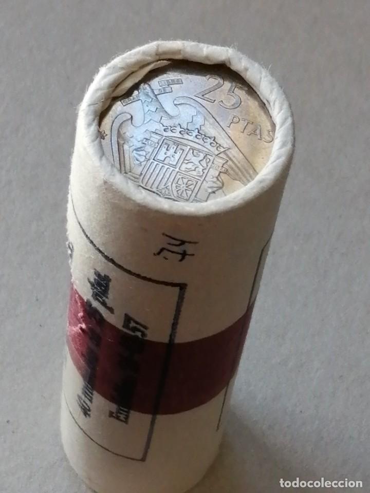 Monedas Franco: Cartucho 25 PESETAS 1957 / 74. - Foto 4