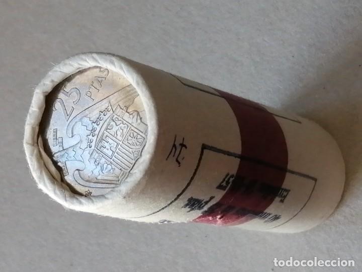 Monedas Franco: Cartucho 25 PESETAS 1957 / 74. - Foto 8