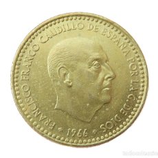 Monedas Franco: 1 PESETA DE 1966 ESTRELLA DEL 72. EBC +.. Lote 347445748