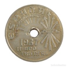 Monedas Franco: 25 CÉNTIMOS 1937. II AÑO TRIUNFAL.. Lote 349323069