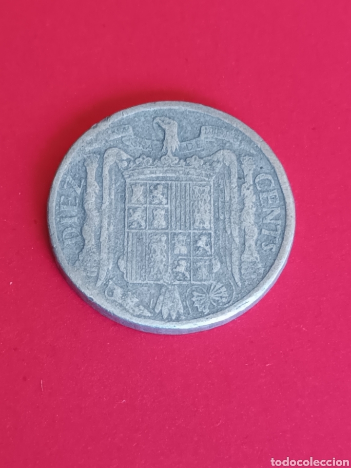 Monedas Franco: ESTADO ESPA&Ntilde;OL. 10 C&Eacute;NTIMOS DE 1945 - Foto 2