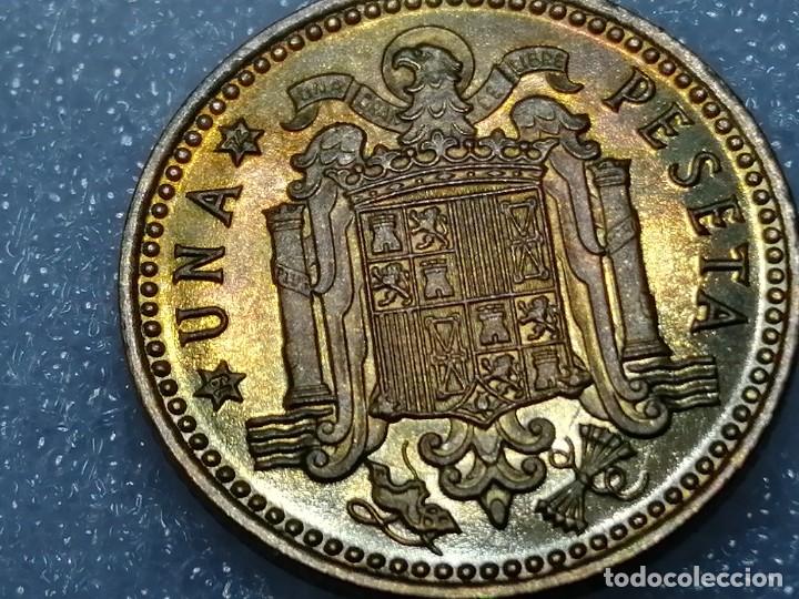 Monedas Franco: 1 PESETA 1966 / 74. PROOF. - Foto 3