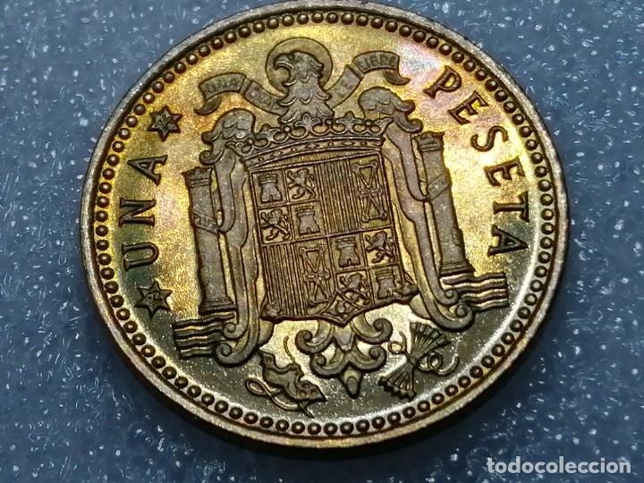 Monedas Franco: 1 PESETA 1966 / 74. PROOF. - Foto 6