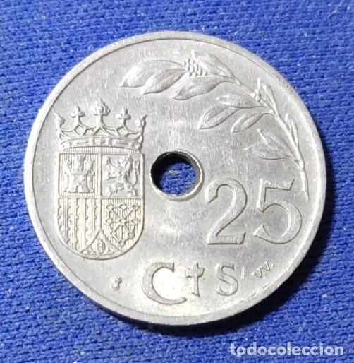 Monedas Franco: Moneda de 25 c&eacute;ntimos - Estado Espa&ntilde;ol 1937 - Foto 1