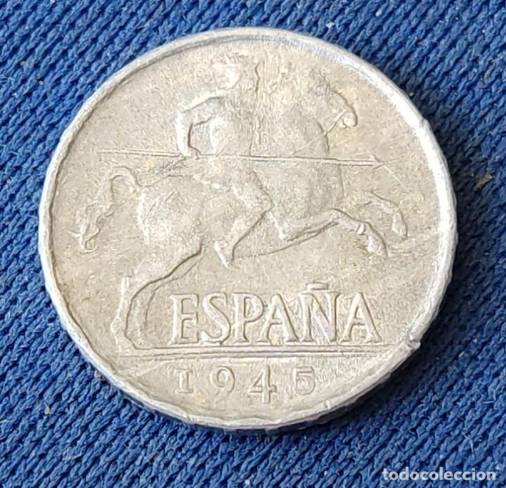 Monedas Franco: Moneda de 5 centimos- Estado Espa&ntilde;ol - 1945 - Foto 1